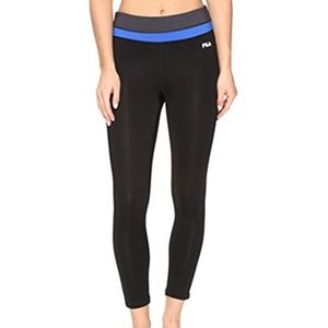 FILA - Get Up And Go 3/4 Leggings (black/blue)